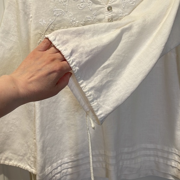 TWEEDS Linen Blouse. - Picture 4 of 6